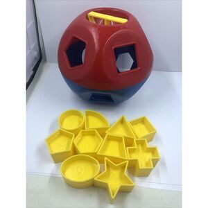 Vintage Tupperware SHAPE-O-BALL Classic Tupper Toys Shape Sorter .COMPLETE Read